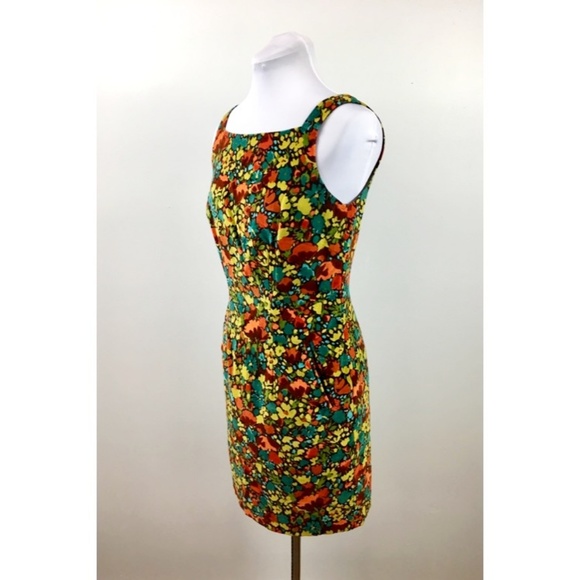 Vintage 90s Anthropologie S Velveteen sheath dress - Picture 4 of 8